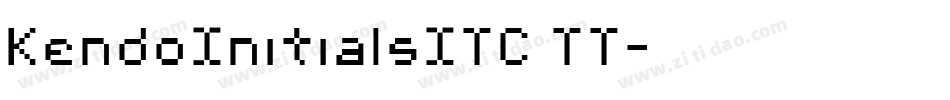 KendoInitialsITC TT字体转换